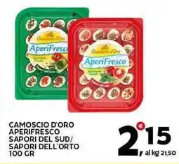 Extra Supermercati Camoscio d'oro aperifresco sapori del sud/ sapori dell'orto offerta