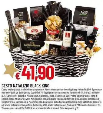 Famila Cesto natalizio black king offerta