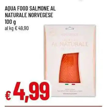 Famila Aqua food salmone al naturale norvegese 100 g offerta