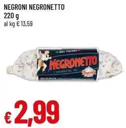 Famila Negroni negronetto offerta