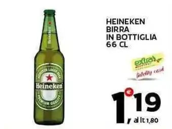 Extra Supermercati Heineken birra in bottiglia offerta