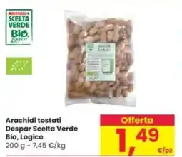 Interspar Arachidi tostati Despar Scelta Verde Bio, Logico offerta