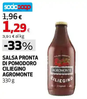 Coop Superstore Salsa pronta di pomodoro ciliegino agromonte offerta