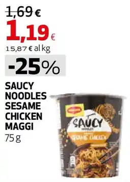 Coop Superstore Saucy noodles sesame chicken maggi offerta