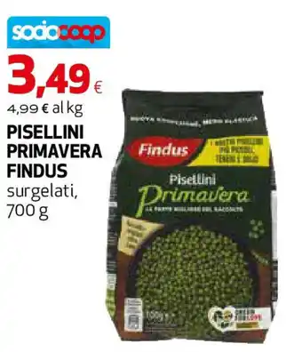 Coop Superstore Pisellini primavera FINDUS offerta