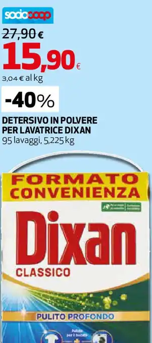 Coop Superstore Detersivo in polvere per lavatrice DIXAN offerta