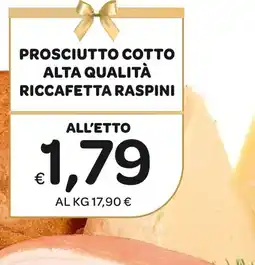 Ekom Prosciutto cotto alta qualità riccafetta raspini offerta