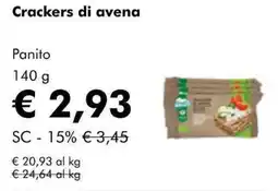 NaturaSì Crackers di avena Panito offerta