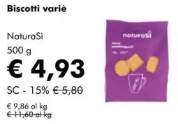 NaturaSì Biscotti variè NaturaSì offerta