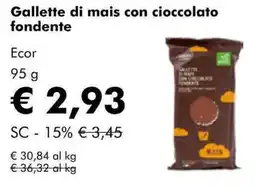 NaturaSì Gallette di mais con cioccolato fondente Ecor offerta