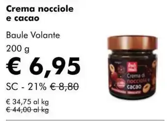 NaturaSì Crema nocciole e cacao Baule Volante offerta