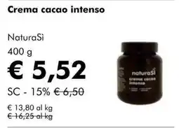 NaturaSì Crema cacao intenso Natura Si offerta