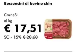 NaturaSì Bocconcini di bovino skin CarneSì offerta