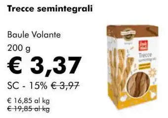 NaturaSì Trecce semintegrali Baule Volante offerta