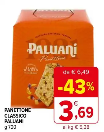 Iperal Panettone classico PALUANI offerta