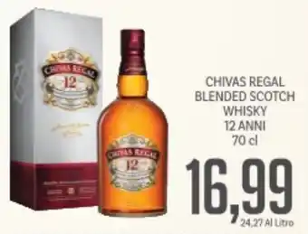 Supermercati Piccolo Chivas regal blended scotch whisky 12 anni offerta