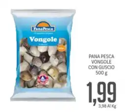 Supermercati Piccolo Pana pesca vongole con guscio offerta