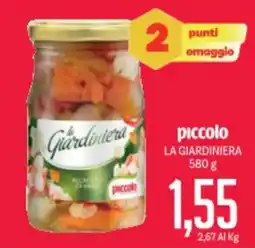 Supermercati Piccolo Piccolo la giardiniera offerta