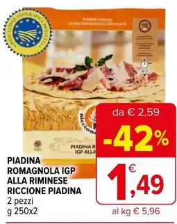 Iperal Piadina romagnola igp alla riminese riccione PIADINA offerta