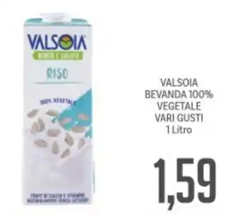 Supermercati Piccolo Valsoia bevanda 100% vegetale vari gusti offerta