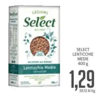 Supermercati Piccolo Select lenticchie medie offerta