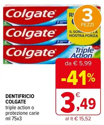 Iperal Dentifricio COLGATE offerta