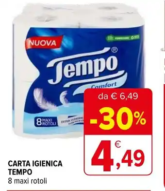 Iperal Carta igienica TEMPO offerta