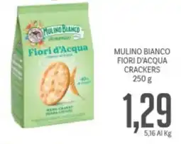 Supermercati Piccolo Mulino bianco fiori d'acqua crackers offerta