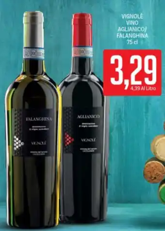 Supermercati Piccolo Vignole vino aglianico/ falanghina offerta