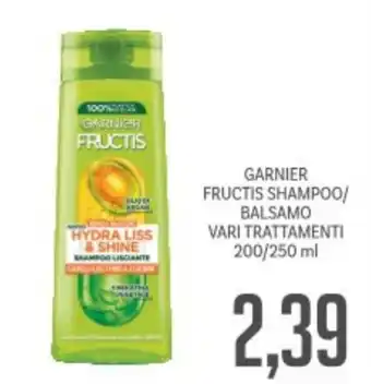 Supermercati Piccolo Garnier fructis shampoo/ balsamo vari trattamenti offerta