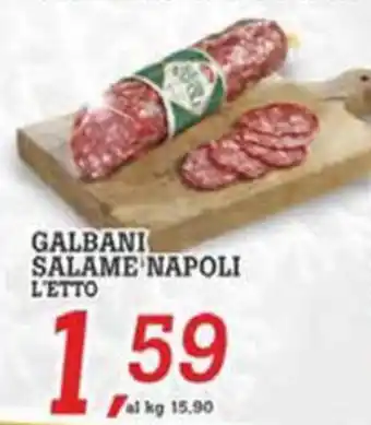 Coop Master Alleanza 3.0 Galbani salame napoli letto offerta