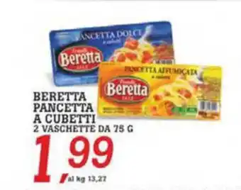 Coop Master Alleanza 3.0 Beretta pancetta a cubetti 2 vaschette da offerta