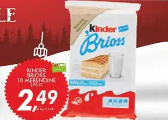 Coop Master Alleanza 3.0 Kinder brioss 10 merendine offerta