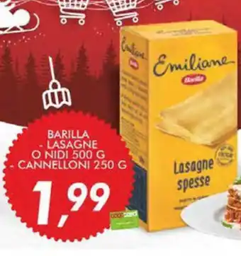 Coop Master Alleanza 3.0 Barilla lasagne o nidi offerta