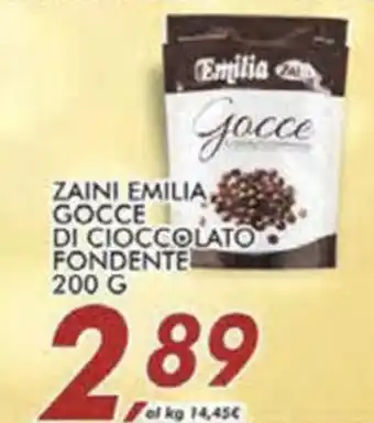 Coop Master Alleanza 3.0 Zaini emilia gocce di cioccolato fondente offerta