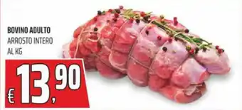 Coop Master Alleanza 3.0 Bovino adulto arrosto intero al kg offerta