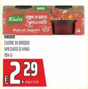 Coop Master Alleanza 3.0 Knorr cuore di brodo speziato o vino offerta