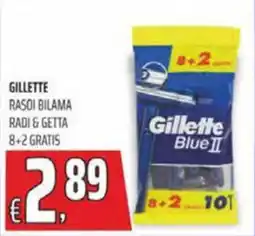 Coop Master Alleanza 3.0 Gillette rasoi bilama radi & getta 8+2 gratis offerta