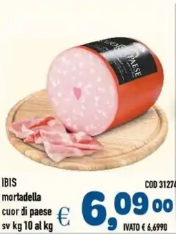 Del Prete Distribuzioni IBIS mortadella cuor di paese offerta