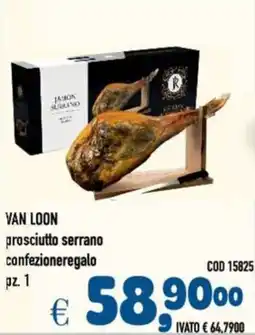 Del Prete Distribuzioni VAN LOON prosciutto serrano confezioneregalo offerta