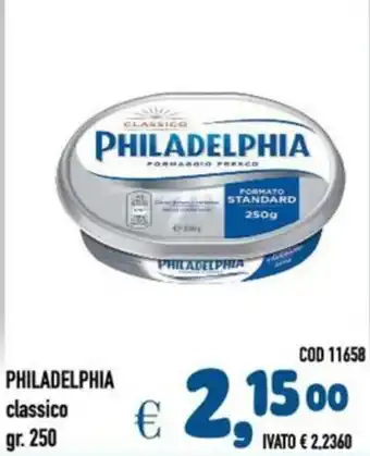 Del Prete Distribuzioni PHILADELPHIA classico offerta