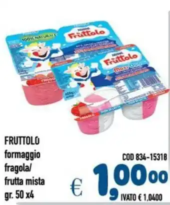 Del Prete Distribuzioni FRUTTOLO formaggio fragola/ frutta mista offerta