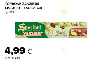 Oasi Torrone zanzibar pistacchio SPERLARI offerta