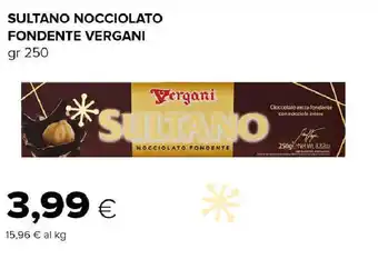 Oasi Sultano nocciolato fondente VERGANI offerta