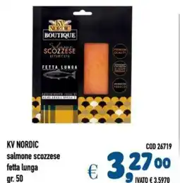 Del Prete Distribuzioni Kv nordic salmone scozzese fetta lunga offerta