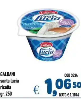 Del Prete Distribuzioni Galbani santa lucia ricotta offerta