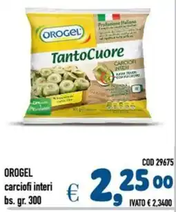 Del Prete Distribuzioni Orogel carciofi interi bs. offerta