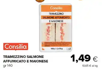 Oasi Consilia tramezzino salmone affumicato e maionese offerta