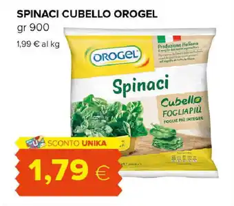 Oasi Spinaci cubello OROGEL offerta