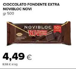 Oasi Cioccolato fondente extra NOVIBLOC NOVI offerta